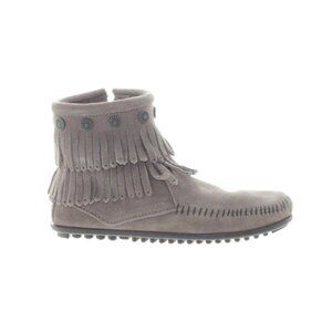 Minnetonka Hi Top Back Zip Boot Grey 291T Women's Boot
